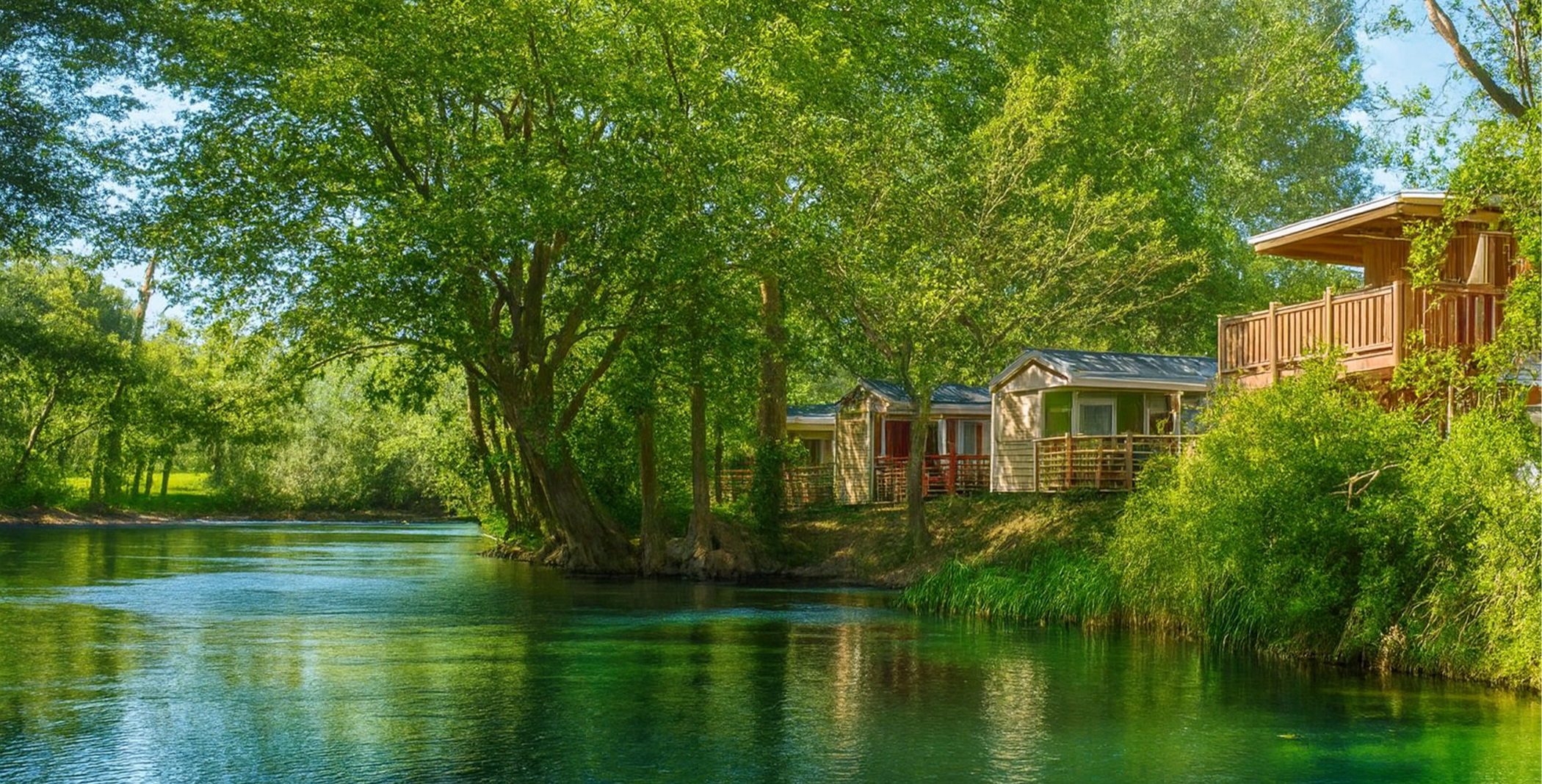 Camping La Coutelière – Rivière Sorgue et domaine arboré en Luberon, Vaucluse